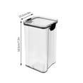 thumbnail image 3 of Airtight Food Storage Containers with Lids, Transplastic Dry Food Pantry Organizers for Grains Pasta Snacks, Stackable Kitchen Canisters in Multiple Sizes, 3 of 5
