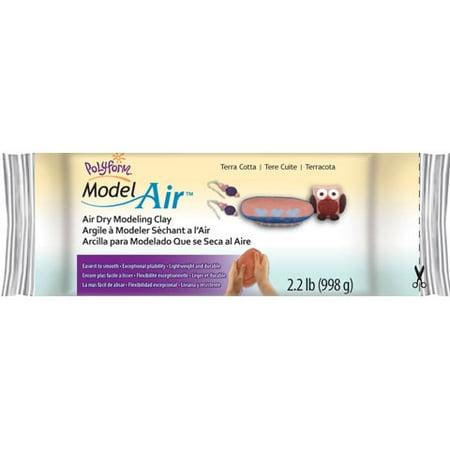 Polyform Model Air: Air Dry Clay, Terra Cotta, 2.25lbs