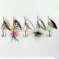 thumbnail image 5 of 10/Pack Fishing Lures Spinnerbait for Hard Metal Spinner Baits Kit with Tackle Box for Beginners and Experienced, 5 of 7