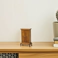 thumbnail image 4 of Accesorios de modelos de muebles en miniatura Estilo europeo Simple Double Door Armario mini gabinete de madera para decoración del hogar, 4 of 7