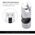 thumbnail image 2 of Lishi Adjustable Shower Head Holder Bracket with Chrome Finish, 2 of 5