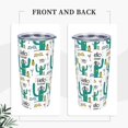 thumbnail image 3 of KLL Hello Summer Stainless Steel Vacuum Insulated Coffee Cup 20 oz Lids and Straws,Insulated Travel Mug Water Cup with Leak-Proof Straw Lid & Flip Lid, 3 of 8