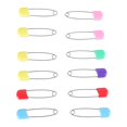 thumbnail image 1 of 12 pcs Colors Safety Locking Baby Cloth Nappy Diaper Craft Pins, 1 of 4