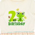 thumbnail image 4 of Inktastic 2nd Birthday Princess Frog Girls Toddler Dress, 4 of 5