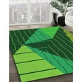 thumbnail image 3 of Ahgly Company Machine Washable Indoor Rectangle Transitional Deep Emerald Green Area Rugs, 6' x 9', 3 of 7