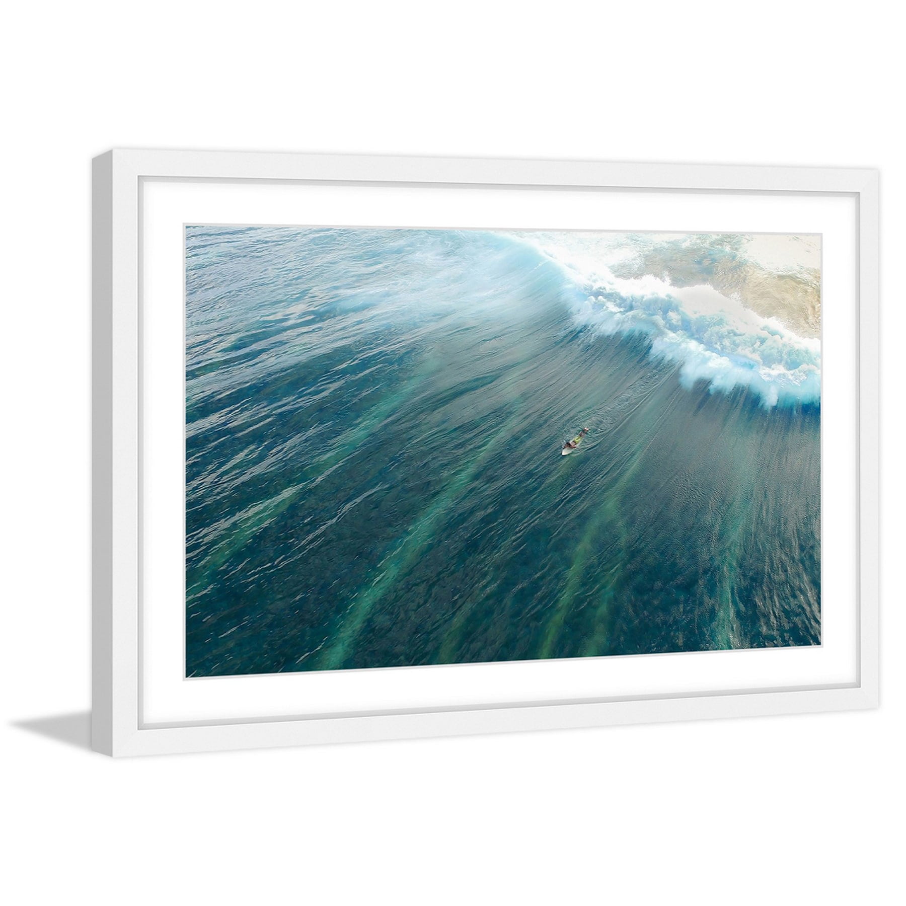 Marmont Hill "Majestic Wave" by Hassan Ishan Framed Painting Print