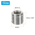 thumbnail image 2 of Unique Bargains Adaptateurs de Filetage Manchon Réducteur Écrou M16 * 2 Mâle à M10 * 1,5 Femelle Réparation Insert Vis Réducteur 15mm 6 Pcs, 2 of 6