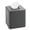 Graphite, variant on Steel Square Tissue Box Cover, Modern Facial Tissue Holder for Bathroom Vanity Countertops, Bedroom Dressers, Night Stands, Desks, Office and Tables - Unity Collection - Satin