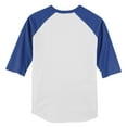 thumbnail image 7 of Yellow Rooster Youth Colorblock Raglan Jersey White/ Royal L, 7 of 7