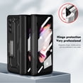 thumbnail image 3 of Dteck Case for Samsung Galaxy Z Fold5,Magnetic Hinge Protection Case Shockproof Hard PC Kickstand with Front Screen Protector Armor Cover for Galaxy Z Fold5,Black, 3 of 7