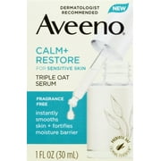 Aveeno Calm Plus Restore Triple Oat Serum For Sensitive Skin -- 1 Fl Oz
