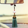 thumbnail image 6 of funtasica Car Rearview Mirror Charm Pendant ,Automotive Accessories Auto Interior Dangle, Universal Car Hanging Decoration for Truck Dark green, 6 of 8