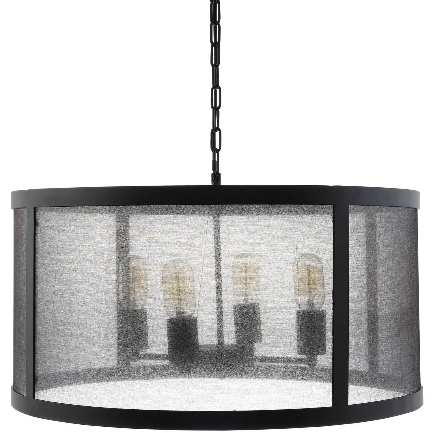 Modway Frost Pendant Chandelier with Adjustable Chain in Black