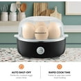 thumbnail image 3 of Elite Gourmet EGC115B Easy Egg Cooker Electric 7-Egg Capacity, Soft, Medium, Hard-Boiled Egg Cooker with Auto Shut-Off, Measuring Cup Included, BPA Free, Classic Black, 3 of 6