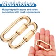 thumbnail image 5 of Uxcell Screw Chain Quick Hooks - Chain Quick Links French Gold 2.3", 5 of 6