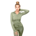 thumbnail image 6 of Women's Workout 2 Piece Jogging Tracksuit J1225-P3584 - Sage Green - Medium, 6 of 8