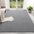 thumbnail image 2 of Arogan Soft Low Pile Rug Modern Area Rugs for Bedroom Living Room,Suitable for Boys Girls Teenagers and Adults with Super Soft Touch ,Ligth Gray , 7' x 10', 2 of 8