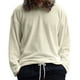 thumbnail image 2 of pstuiky Camisas de manga larga abrigadas para hombre, Camiseta informal de manga larga con cuello redondo y color liso para hombre camisetas de hombre l, 2 of 8