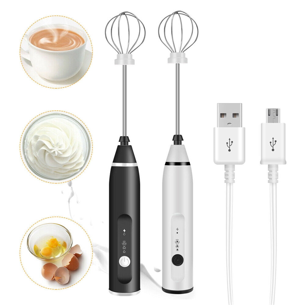 3 Speed Rechargeable Electric Milk Foamer for Latte/ Cappuccino/ Hot Chocolate, Portable Drink