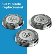 Philips Norelco Shaving Heads for Shaver Series 7000 and Angular-Shaped Series 5000, 1 Pack, 3 Pieces SH71/52
