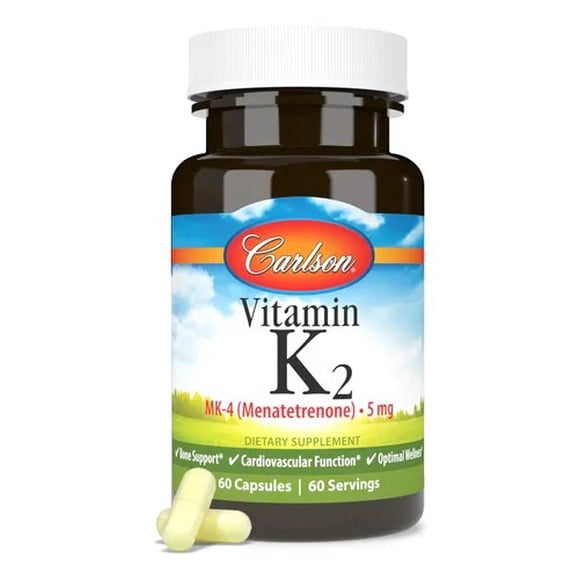 CARLSON LABS VITAMINA K2, 5 MG, 60 CAPS