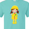 thumbnail image 4 of Inktastic Girl With Brown Hair, Yellow Raincoat, Frog T-Shirt, 4 of 5
