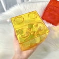 thumbnail image 2 of opvise Coin Bank Transparent Visible Easy to Use Kids Building Block Design Money Saving Box for Gifts, 2 of 8