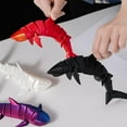 thumbnail image 5 of 3D Printed Plastic Articulated Ocean Creature Toy, Bendable Fish Tank Model, Glow in Dark for Kids Bath Toy Collectible Tea Pet, 5 of 5