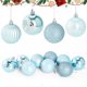 thumbnail image 1 of Bolas De Plástico 18 bolas navideñas de plástico electrochapado con forma especial, adornos en caja de regalo para decoración del árbol, 5 cm, azul claro Rkxzt, 1 of 9