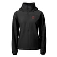 thumbnail image 2 of Women's Cutter & Buck  Black Cornell Big Red Charter Eco Recycled Half-Zip Anorak Jacket, 2 of 3