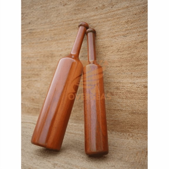 Traditional Wooden Mudgar (Pack of 2) | Indian Strength & Functional Fitness Equipment (3KG)