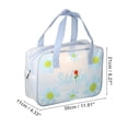 thumbnail image 3 of Unique Bargains Women Square Cosmetic Bag for Vacation Camping Travel Outdoor Activities Blue, 3 of 4