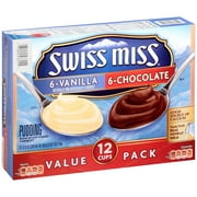 Swiss Miss® Vanilla & Chocolate Pudding 12-3.25 oz. Cups
