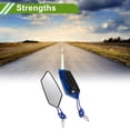 thumbnail image 3 of Espejos retrovisores universales ajustables para motocicleta Unique Bargains, espejo lateral retrovisor de aluminio y plástico, 1 juego negro azul M8/M10 forma poligonal, 3 of 7