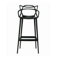 thumbnail image 3 of Kooper tangled polypropylene Modern-Mid Century Stool in Black, Indoor - Outdoor Stool, Kitchen Stool, Restaurant Stool Set 2, 3 of 4