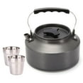 thumbnail image 2 of MIXFEER Outdoor Teapot with Cup Stainless Steel Rustproof -corrosion Tableware Set Kettle Camping Pinic Hiking, 2 of 7