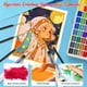 thumbnail image 3 of Set de pintura de acuarela Caliart de 100 colores con pinceles y estuche, 3 of 8