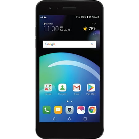Cricket Wireless LG Risio 3 16GB Prepaid Smartphone, Blue