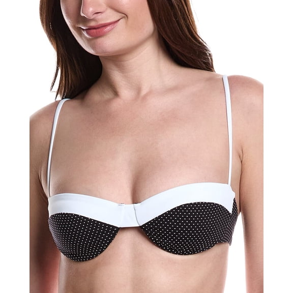 Onia womens Brigitte Bikini Top, s, Black