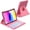 Watermelon Red, variant on 360° Rotatable Detachable Keyboard Folio with 7-Color Backlight & Pencil Holder for A16 iPad 10th & 11th Generation (2025),Deep Black