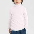 thumbnail image 2 of Ulanda Boys Turtleneck Sweater, Big Boys' Kids Youth Turtle Neck Long Sleeve Pullover Girl Boys Tops (Pink, 7-8 Years), 2 of 7