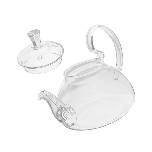 Maytalsory Théière en Verre Borosilicaté Transparent 400 ml avec Infuseur à Thé et Grande Poignée