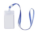thumbnail image 2 of Estuche impermeable transparente suave de PVC para tarjetas de trabajo, credencial, tarjetero para estudiantes, cordón, 2 of 4