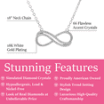 thumbnail image 3 of Cate & Chloe Tansy 18k White Gold Plated Pendant Necklace with Simulated Diamond Crystals for Women, 3 of 6