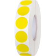thumbnail image 1 of Lot de 2000 Autocollants Ronds à Codage de Couleur à Pois Ronds 3/4 Pouces, Jaune, 1 of 7