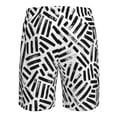 thumbnail image 6 of Kll Weave Geometric Men'S Casual Summer Beach Shorts Hawaiian Shorts With Pockets-Large, 6 of 9