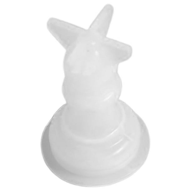 Molde de forma de piezas de ajedrez de resina hecho a mano, molde de damas de obispo