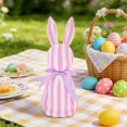 thumbnail image 6 of YIKA Easter Striped Ornament Features Bow Stands Tall And Straight Easter Artificial Bunny Home Garden Decor, 6 of 6