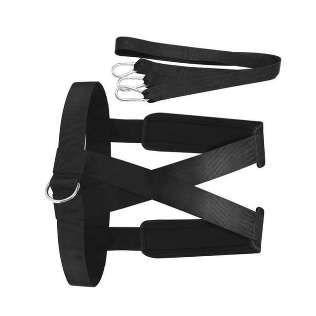 Wosthever Chaleco de arnés de resistencia, correas de entrenamiento de pesas de fuerza, cinturón de trineo, chaleco de cuerda de tracción, Gimnasios en casa