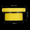 thumbnail image 2 of Uxcell M26x1.5 Hold Plugs Plastic Male Threaded Hex Socket End Cap, Yellow 5 Pack, 2 of 5